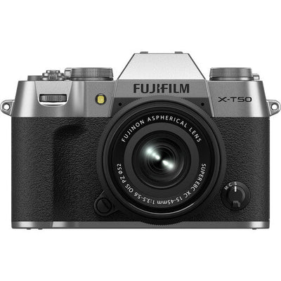 Fujifilm X-T50 Body With XC 15-45mm F/3.5-5.6 Lens (Silver)
