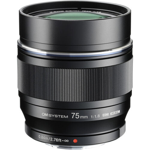 OM System M.Zuiko Digital ED 75mm F1.8 (Black)