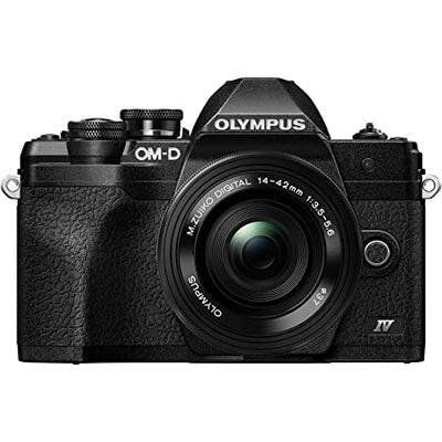 Olympus OM-D E-M10 Mark IV Body with ED 14-42mm f/3.5-5.6 Lens (Black)