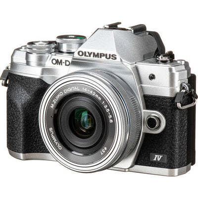 Olympus OM-D E-M10 Mark IV Body With 14-42mm EZ Lens (Silver)